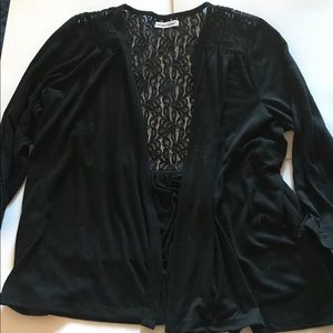 Lace back cardigan